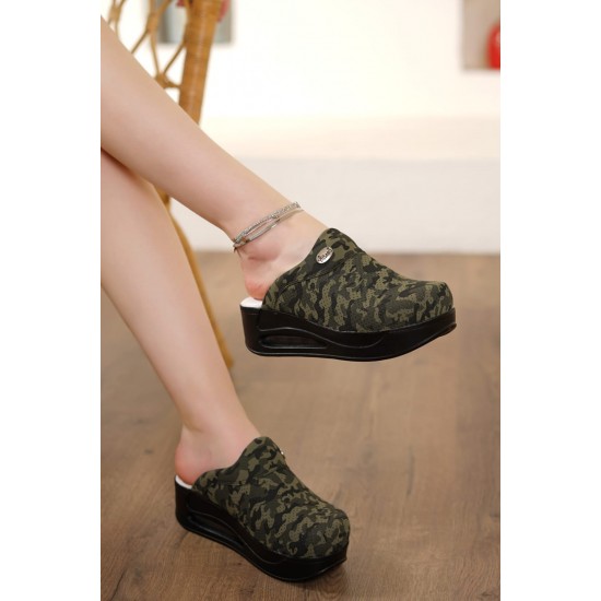  Sabo Terlik Airmax Yeşil Kamuflaj Tam Ortopedik  