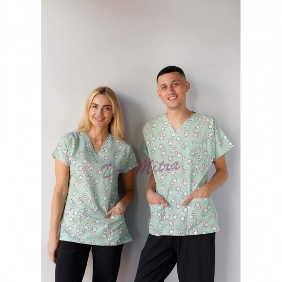 Tavşan Desenli Likralı (Esnek) Greys (Yarasa Kol) Modeli Tavşan Desenli Likralı (Esnek) Greys (Yarasa Kol) Modeli