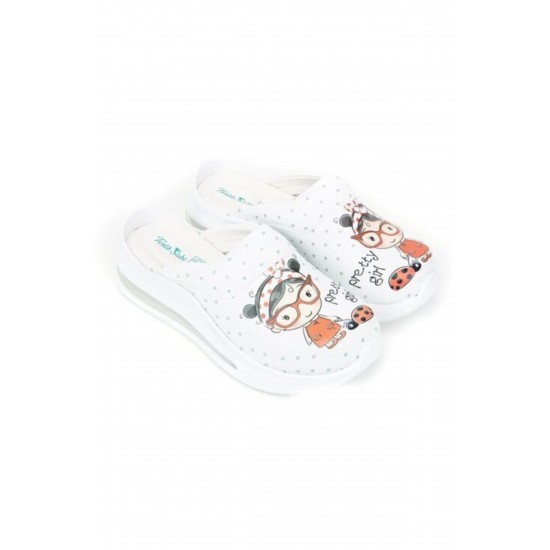 Supermax 2023 Pretty Girl Desenli Tam Ortopedik Sabo Terlik Dünyası