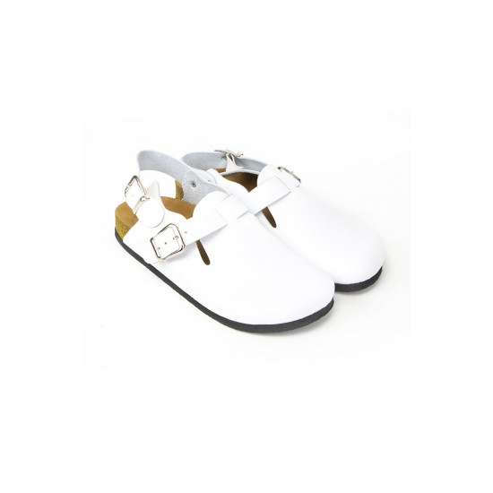 Ortopedik Mantar Band Sabo Terlik 2023 Model Beyaz