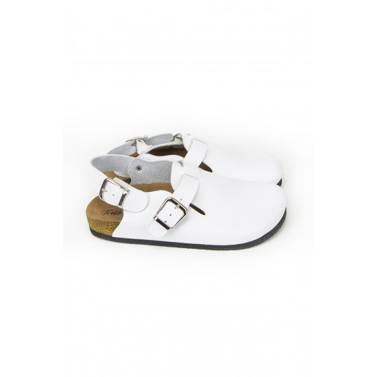 Ortopedik Mantar Band Sabo Terlik 2023 Model Beyaz