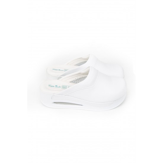 Airmax Beyaz Deliksiz Sabo Terlik Tam Ortopedik 5.5 Cm Air Taban   Airmax Beyaz Deliksiz Sabo Terlik Tam Ortopedik 5.5 Cm Air Taban