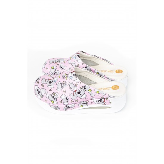 Pembe Koala Desenli Beyaz Taban Airmax Tam Ortopedik