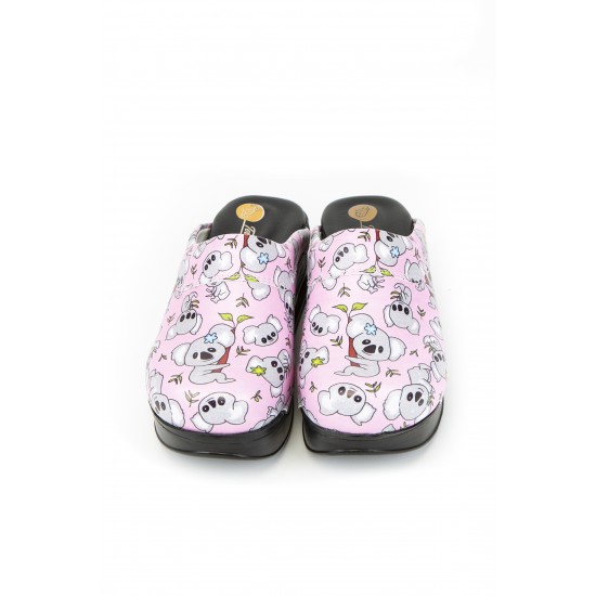 Pembe Koala Desenli Siyah Taban Airmax Tam Ortopedik