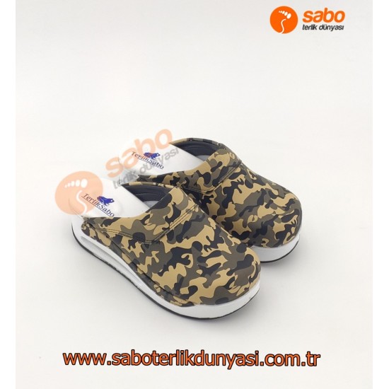 Sabo Terlik Air Max Kamuflaj Tam Ortopedik 