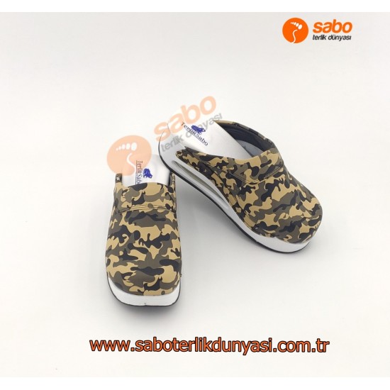 Sabo Terlik Air Max Kamuflaj Tam Ortopedik 