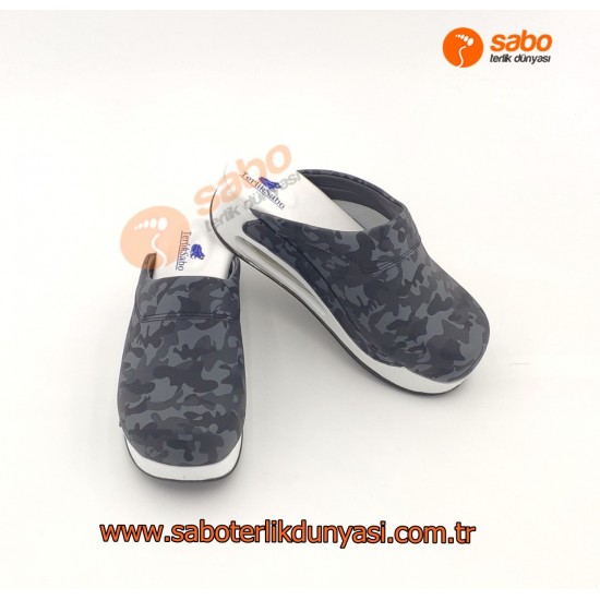 Sabo Terlik Air Max Kamuflaj Desenli Tam Ortopedik 