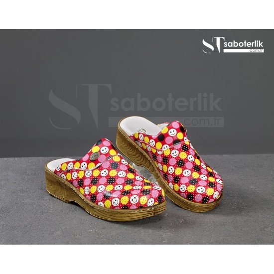 Tam Ortopedik Sabo Terlik Smile Desenli Tam Ortopedik Sabo Terlik Smile Desenli