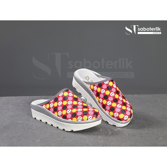 Traktör Taban Tam Ortopedik Sabo Terlik Smile Traktör Taban Tam Ortopedik Sabo Terlik Smile