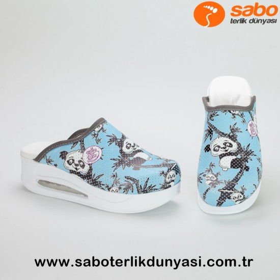 Sabo Terlik Air Max Panda Tam Ortopedik - Mavi