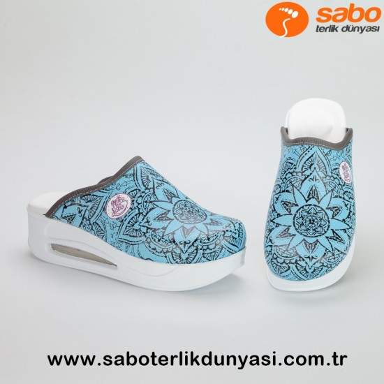 Sabo Terlik Air Max Otantik Tam Ortopedik - Turkuaz