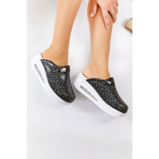 Siyah Puantiye Airmax Sabo Terlik Dünyası Tam Ortopedik Siyah Puantiye Airmax Sabo Terlik Dünyası Tam Ortopedik
