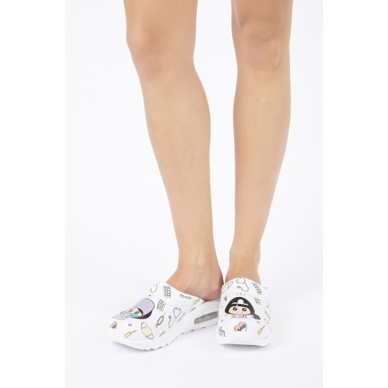 Yeni Air Light Sabo Terlik Hemşire Temalı Tam Ortopedik