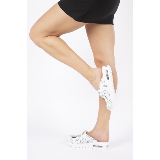 Yeni Air Light Sabo Terlik Hemşire Temalı Tam Ortopedik