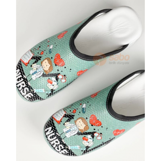 Sabo Terlik Airmax Yeşil Nurse Tam Ortopedik Sabo Terlik Airmax Yeşil Nurse Tam Ortopedik