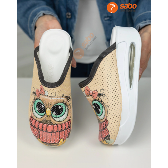 Sabo Terlik Air Max Yıldızlı Baykuş Tam Ortopedik 