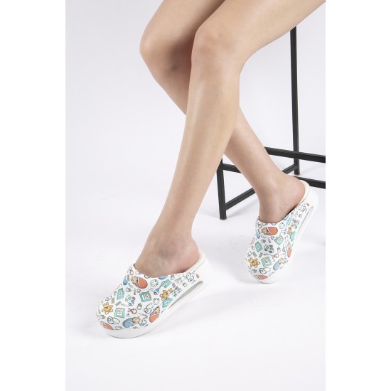  Airmax Bebek Doğum Temali Sabo Terlik Tam Ortopedik 5.5 Cm Air Taban 