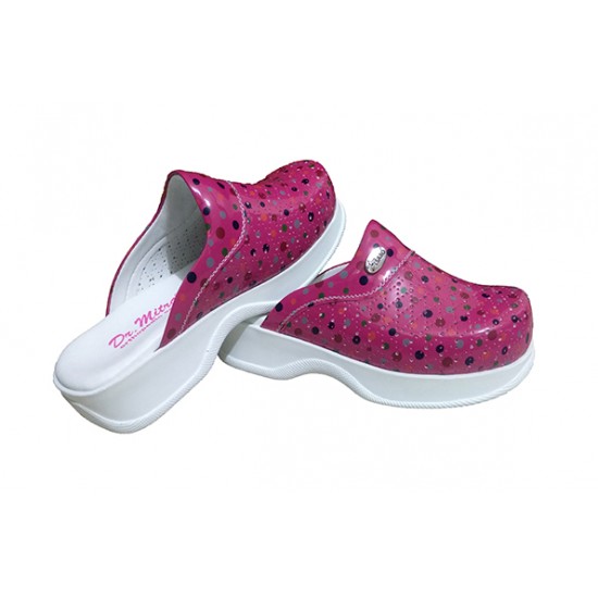 Sabo Terlik Tam Ortopedik Fuşya Puantiyeli