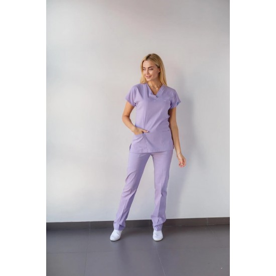Lila Likralı Comfort Kumaş Cerrahi Takım Kadın Erkek Scrubs Üniforma Lila Likralı Comfort Kumaş Cerrahi Takım Kadın Erkek Scrubs Üniforma