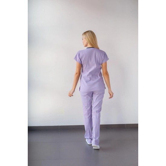 Lila Likralı Comfort Kumaş Cerrahi Takım Kadın Erkek Scrubs Üniforma Lila Likralı Comfort Kumaş Cerrahi Takım Kadın Erkek Scrubs Üniforma