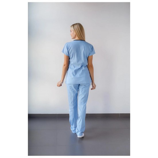 Mavi Likralı Comfort Kumaş Cerrahi Takım Alaskan Blue Scrubs Üniforma Mavi Likralı Comfort Kumaş Cerrahi Takım Alaskan Blue Scrubs Üniforma