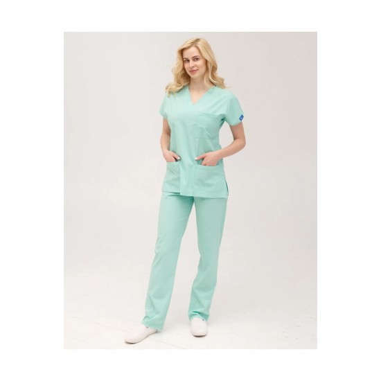 Mint Yeşili Likralı Comfort Kumaş Cerrahi Takım Kadın Erkek Scrubs Üniforma Mint Yeşili Likralı Comfort Kumaş Cerrahi Takım Kadın Erkek Scrubs Üniforma