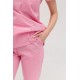 Pembe Likralı Comfort Kumaş Cerrahi Takım Kadın Erkek Scrubs Üniforma