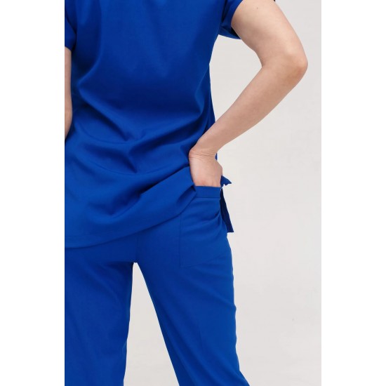 Saks Mavi Likralı Comfort Kumaş Cerrahi Takım Kadın Erkek Scrubs Üniforma Saks Mavi Likralı Comfort Kumaş Cerrahi Takım Kadın Erkek Scrubs Üniforma