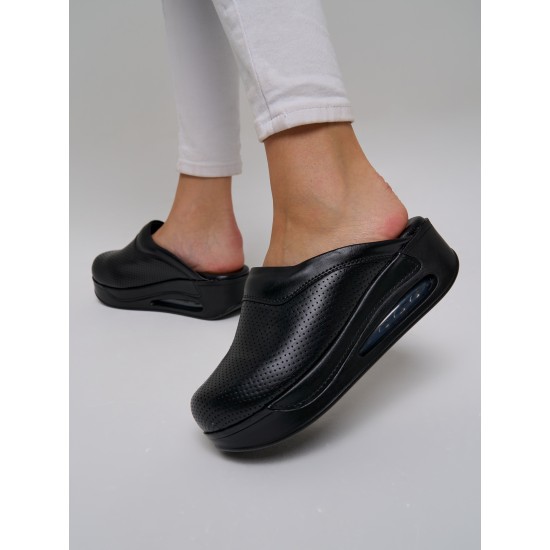 Siyah Airmax Kadın Sabo Terlik Tam Ortopedik  Siyah Airmax Kadın Sabo Terlik Tam Ortopedik