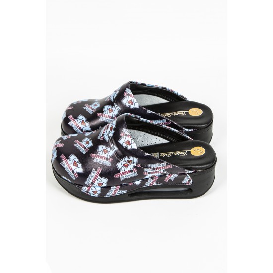 Lacivert Süper Kahraman Temalı Airmax Sabo Terlik Tam Ortopedik