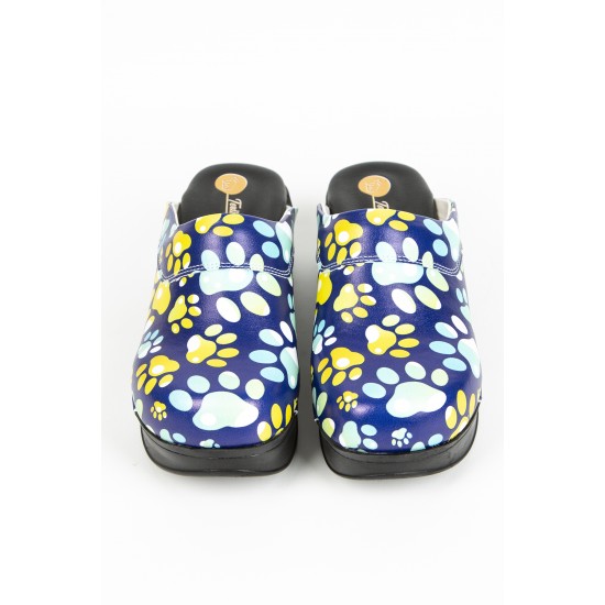 Mavi Renkli Patiler Temalı Airmax Sabo Terlik Tam Ortopedik