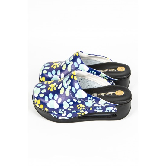 Mavi Renkli Patiler Temalı Airmax Sabo Terlik Tam Ortopedik