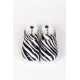 Siyah Zebra Desenli Siyah Air Taban Tam Ortopedik 5.5 cm Siyah Zebra Desenli Siyah Air Taban Tam Ortopedik 5.5 cm