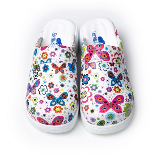 Ortopedik Kelebek Çiçek Sabo Terlik  