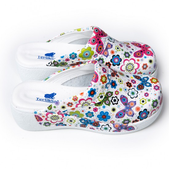 Ortopedik Kelebek Çiçek Sabo Terlik  